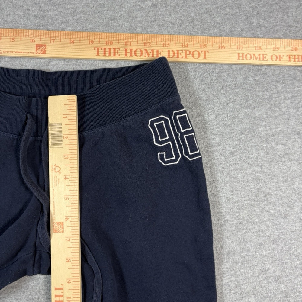 Hollister Sweatpants Womens Small Short Navy Blue Flare Leg Low Rise Y2K - Picture 6 of 7